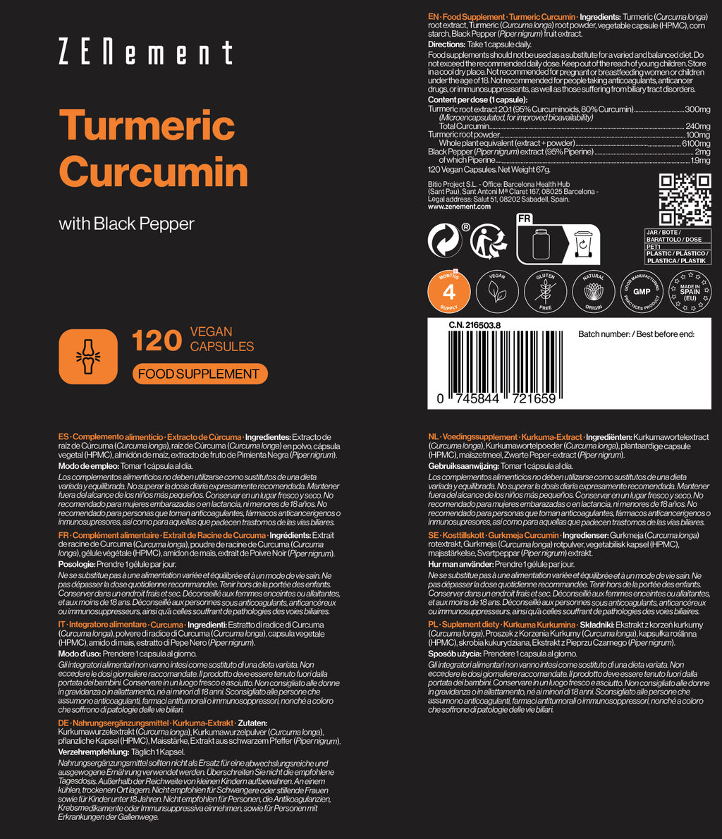 Turmeric Curcumin with Black Peper