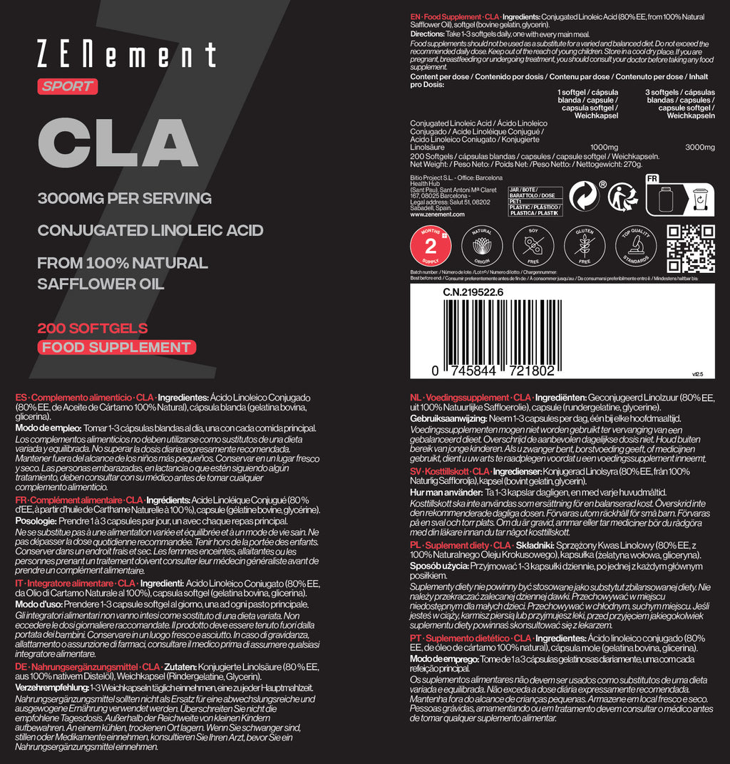 CLA 3000mg per serving