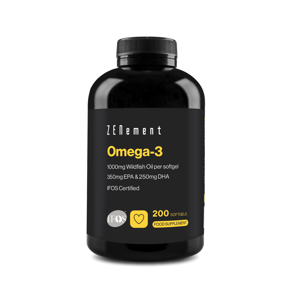 Omega-3 1000 mg Wildfischöl pro Weichkapsel