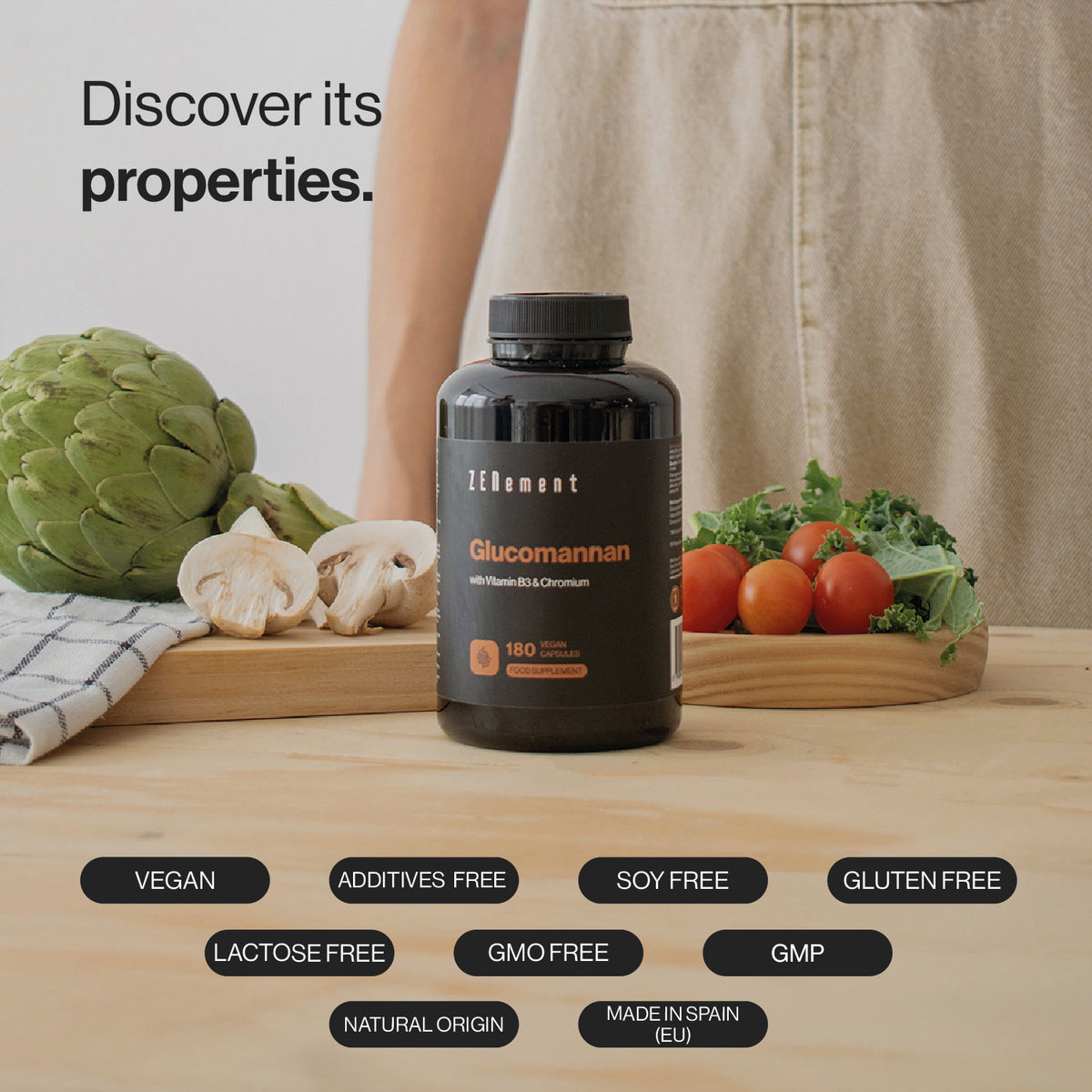 Glucomannan with Vitamin B3 and Chromium