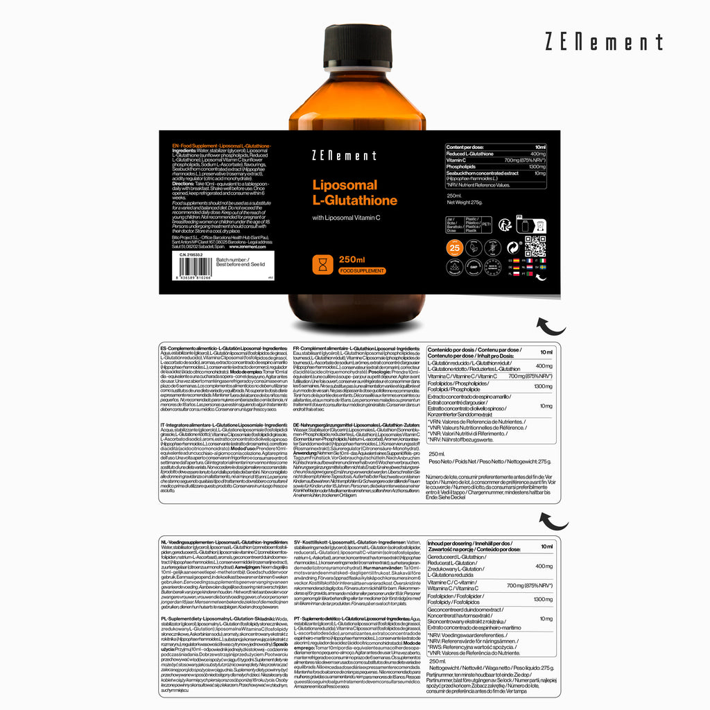 Liposomal L-Glutathione with Liposomal Vitamin C