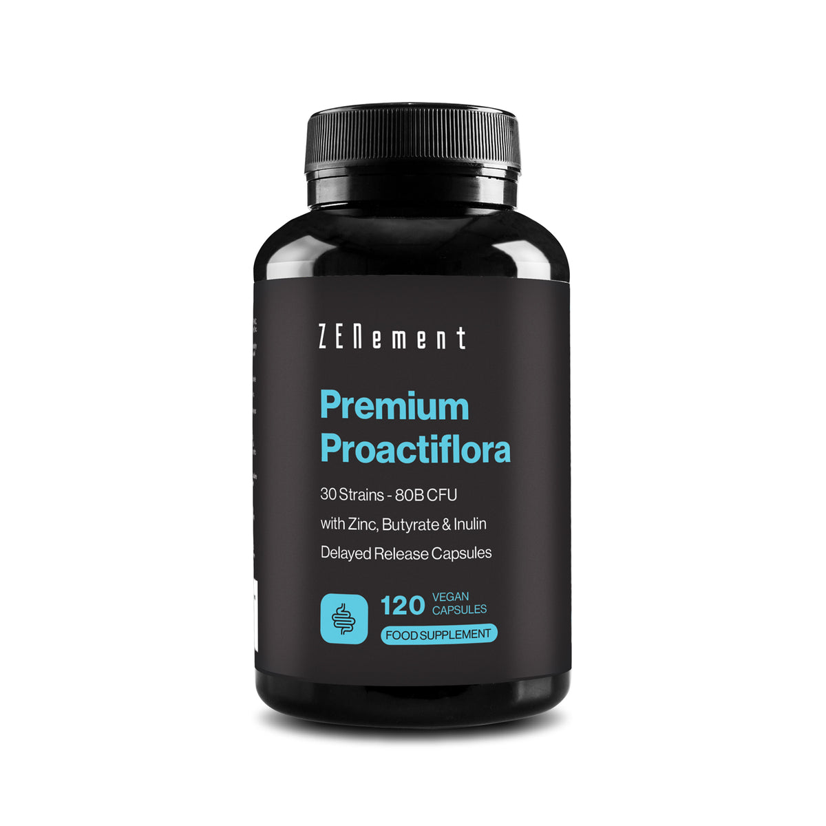 Premium Proactiflora 30 Strains | 80B CFU + Butirate, Inulin & Zinc