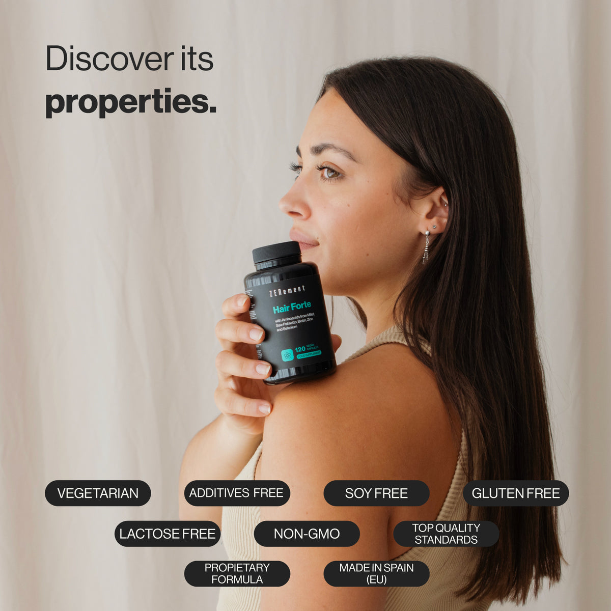 Hair Forte with Aminoacids from Millet, Saw Palmetto, D-Biotin, Zinc and Selenium