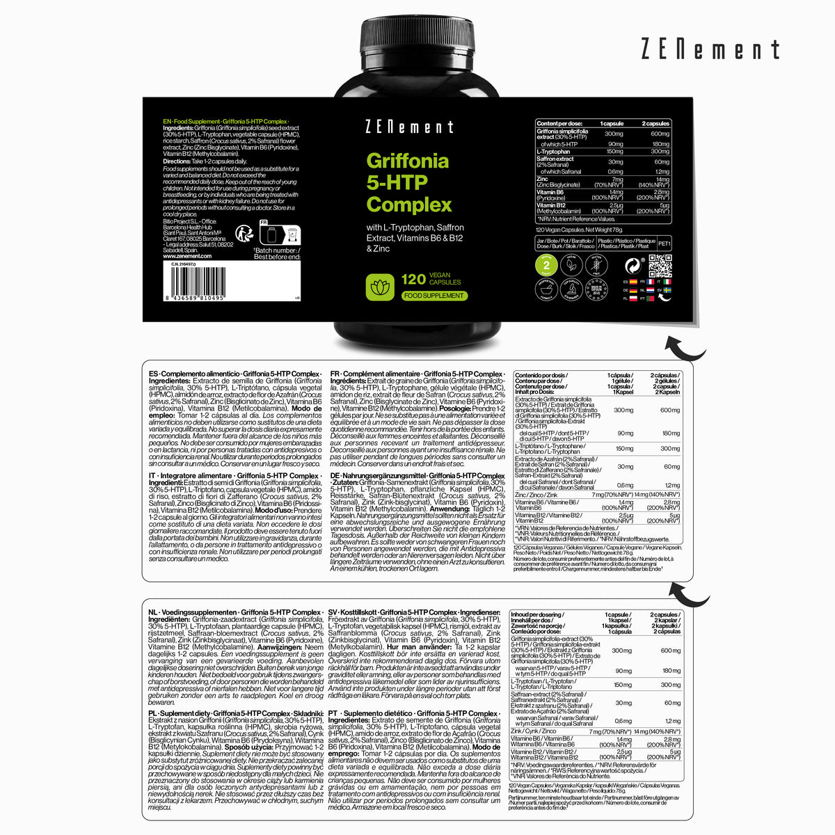 Griffonia 5-HTP Complex - with Saffron & L-Tryptophan