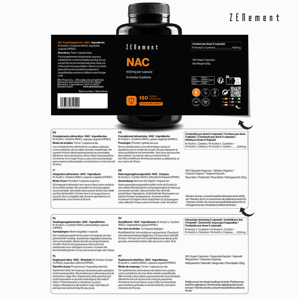 NAC 600 mg per capsule