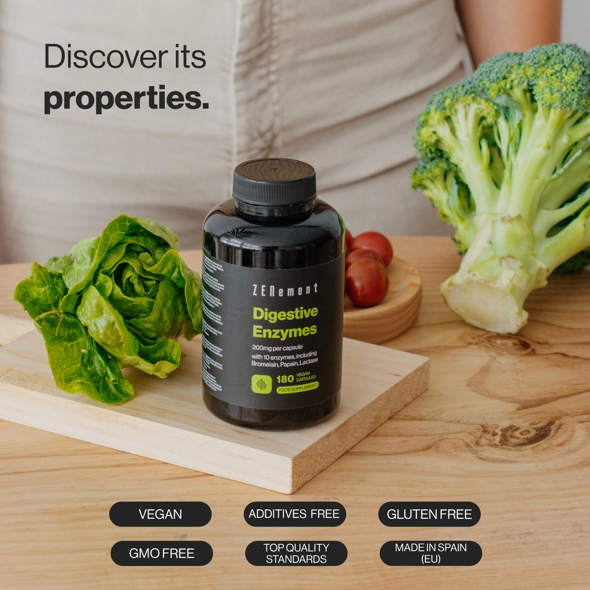 Digestive Enzymes 200mg per capsule