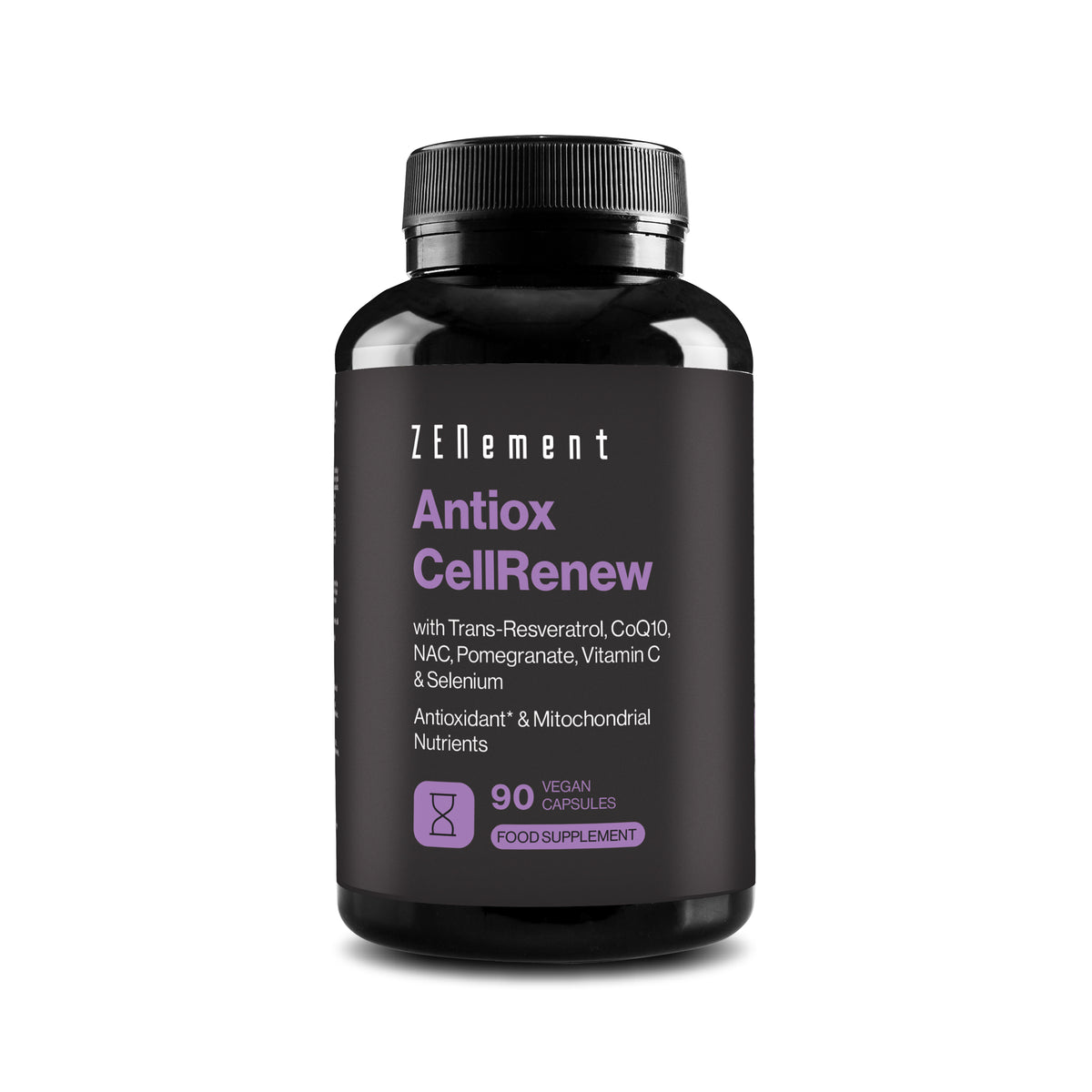 Antiox CellRenew with Trans-Resveratrol, CoQ10, NAC, Pomegranate, Vitamin C & Selenium