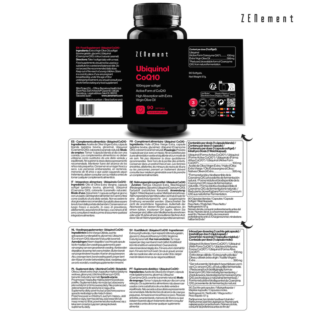 Ubiquinol CoQ10 100mg per softgel