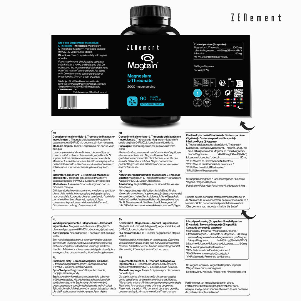 L-Treonato di Magnesio 2000 mg per dose