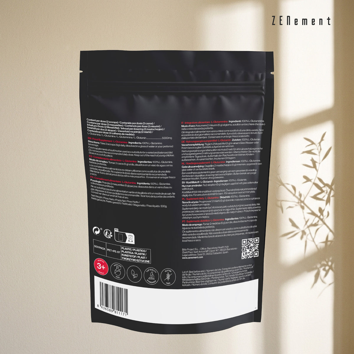 L-Glutamine Unflavoured, no additives